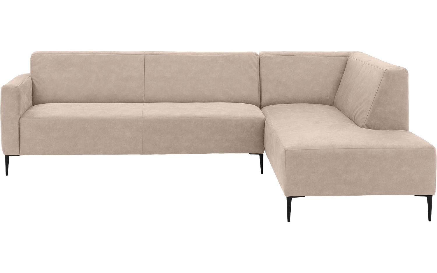 Goossens Bank Key West beige, micro leer, 3-zits, modern design met ligelement rechts - 8718823123258