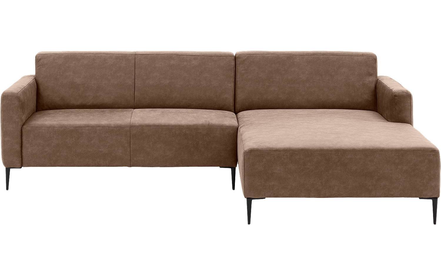 Goossens Bank Key West bruin, micro leer, 2,5-zits, modern design - 8718823122534