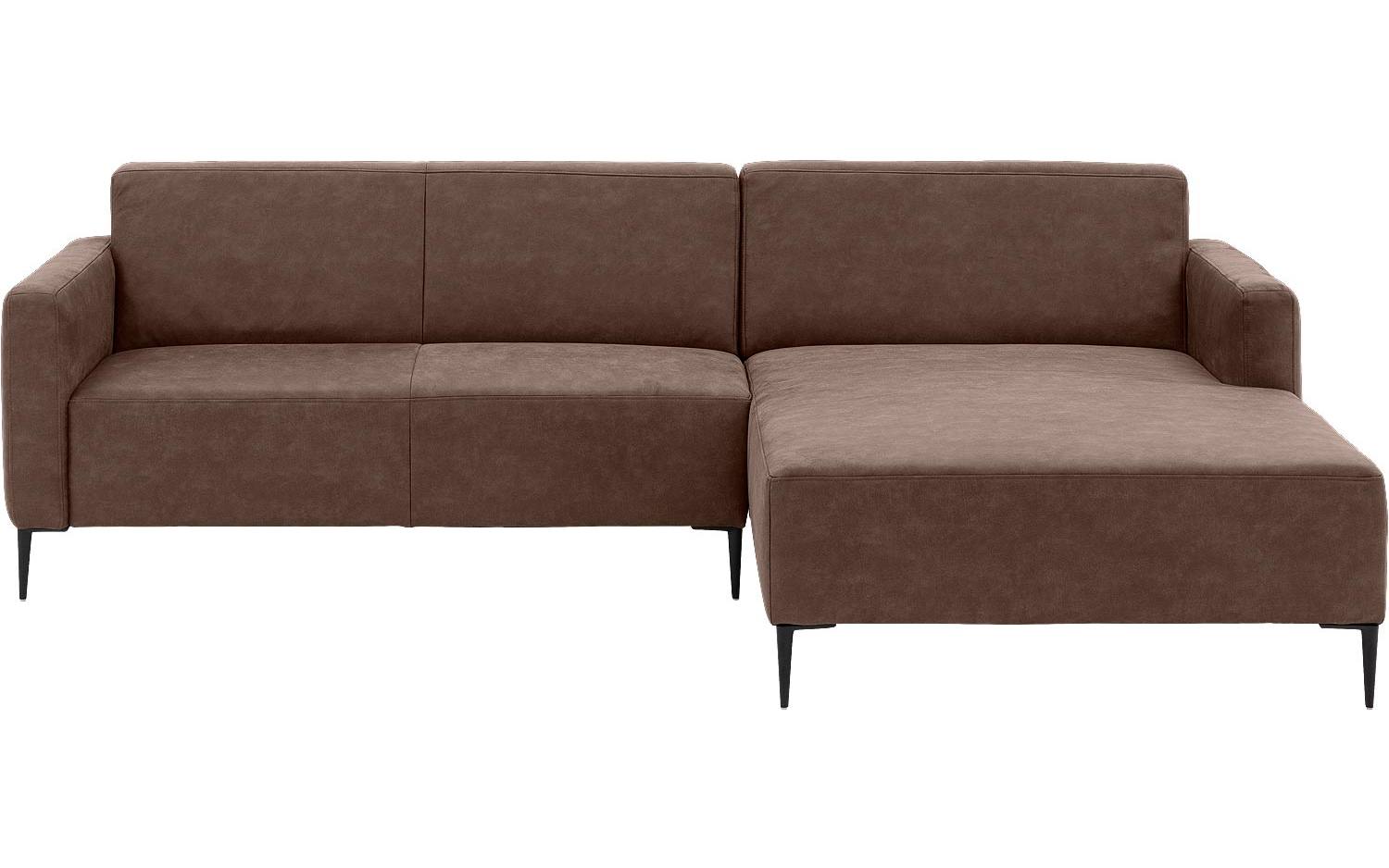 Goossens Bank Key West bruin, micro leer, 2,5-zits, modern design - 8718823122589