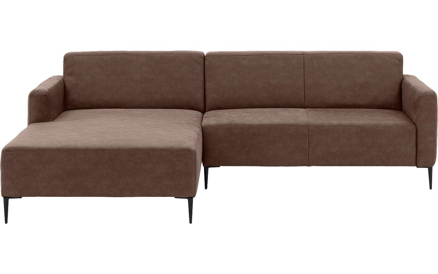 Goossens Bank Key West bruin, micro leer, 2,5-zits, modern design - 8718823122671