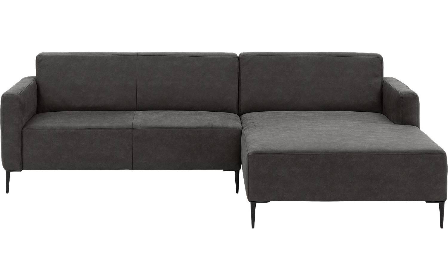 Goossens Bank Key West antraciet, micro leer, 2,5-zits, modern design - 8718823122565