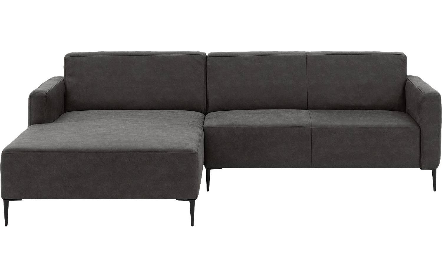 Goossens Bank Key West antraciet, micro leer, 2,5-zits, modern design - 8718823122633