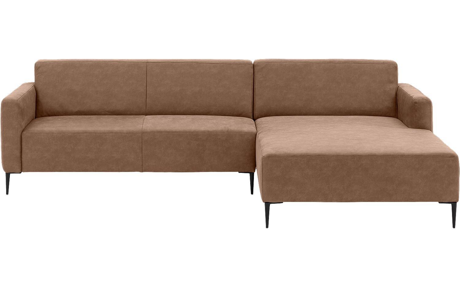 Goossens Bank Key West bruin, micro leer, 3-zits, modern design - 8718823122732