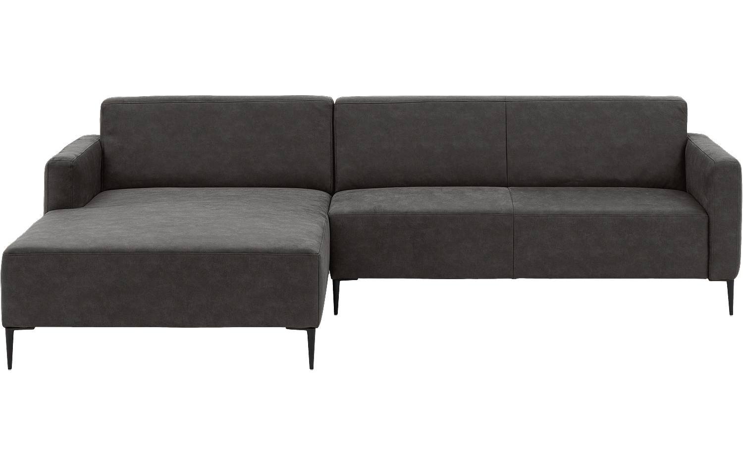 Goossens Bank Key West antraciet, micro leer, 3-zits, modern design - 8718823122862