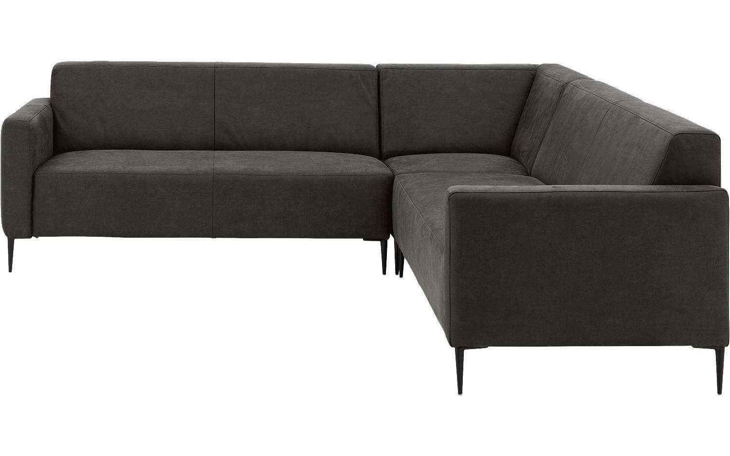 Goossens Bank Key West antraciet, micro leer, 2,5-zits, modern design - 8718823123401