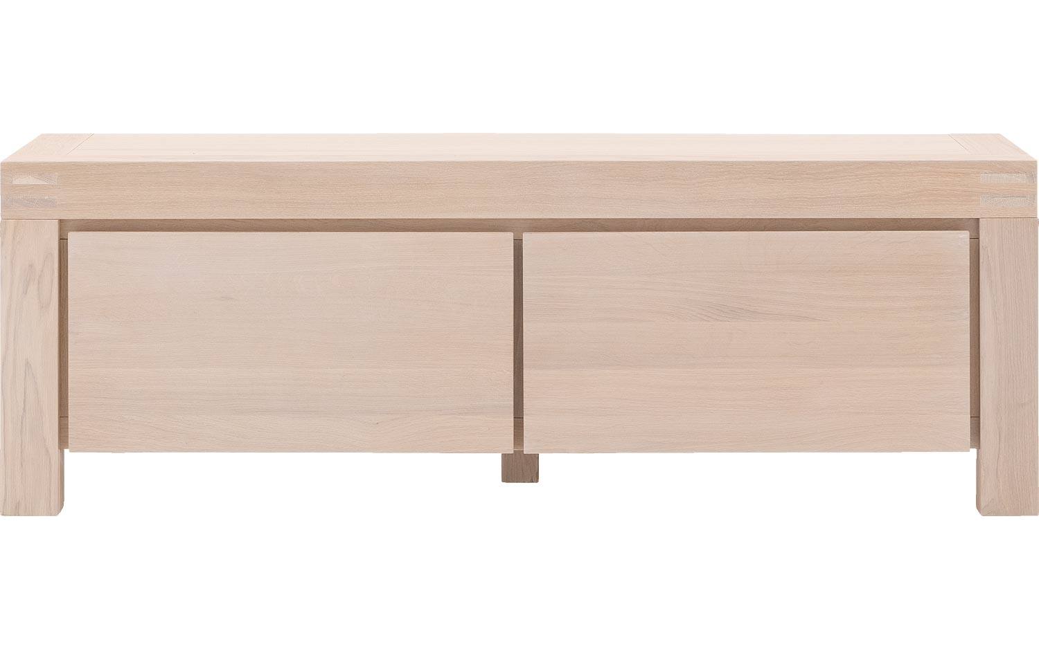 Goossens Tv Meubel Clear, 2 kleppen 45 cm diep