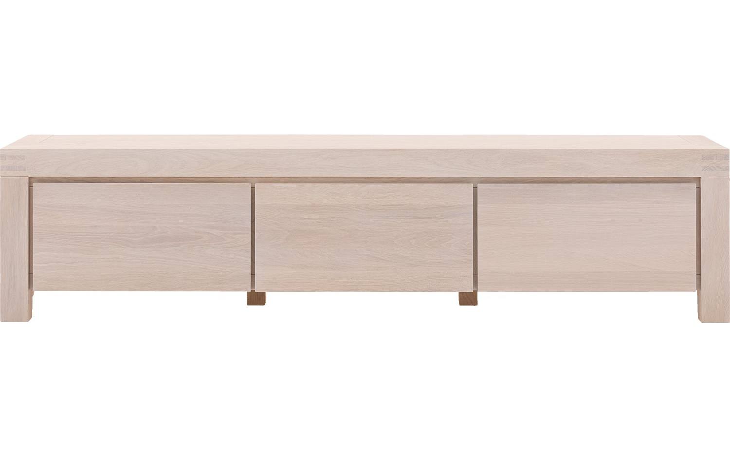 Goossens Tv Meubel Clear, 3 kleppen 45 cm diep