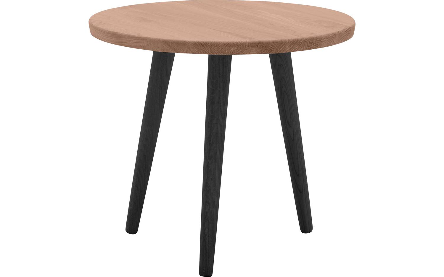 Goossens Hoektafel Bjarte, hout eiken donker bruin, stijlvol landelijk, 50 x 45 x 50 cm - 8718823125955