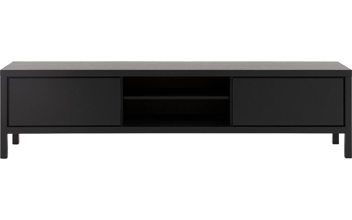 Goossens Excellent Tv Meubel Sira Line, 2 kleppen 2 open vakken 210 cm breed