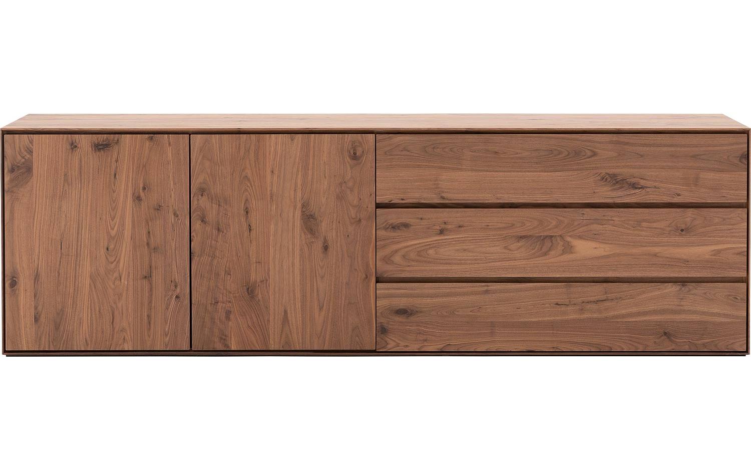 Goossens Excellent Dressoir Vic, 2 deuren 3 laden vsr breed, staand - 8718823130515