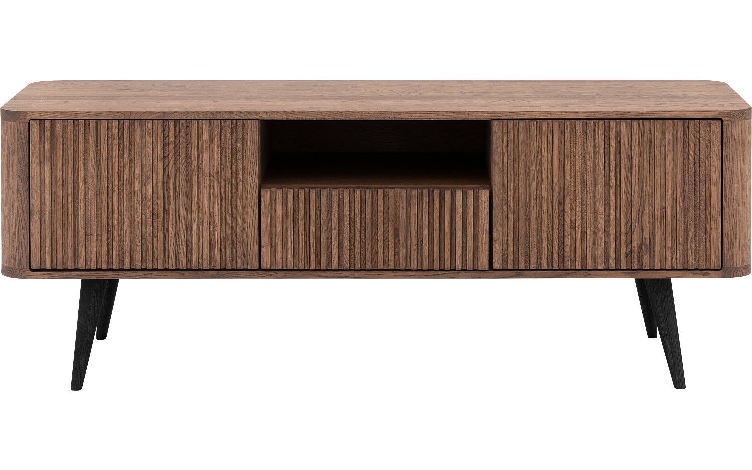 Goossens Tv Meubel Seppe, 2 deuren 1 lade 1 open vak 135 cm breed - 8718823133080