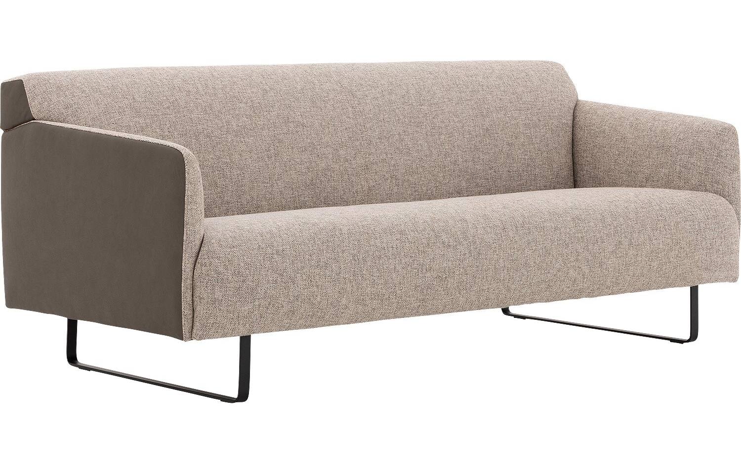 Goossens Excellent Bank Montreal grijs, leer, 2,5-zits, modern design - 8718823139815