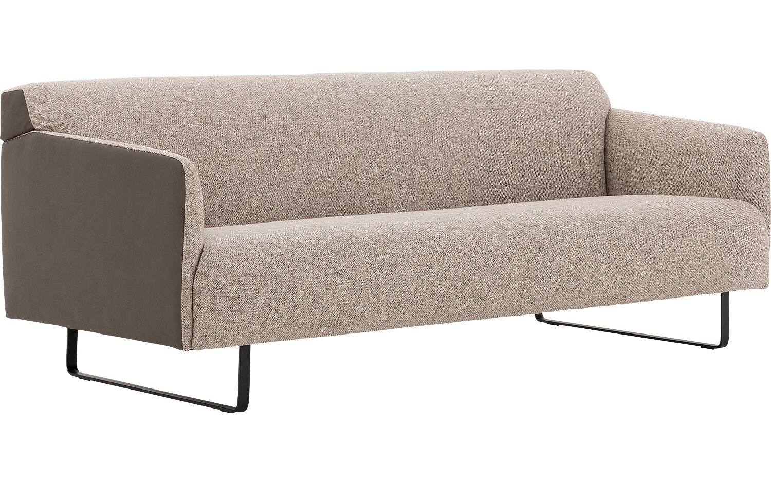 Goossens Excellent Bank Montreal grijs, leer, 3-zits, modern design - 8718823139877