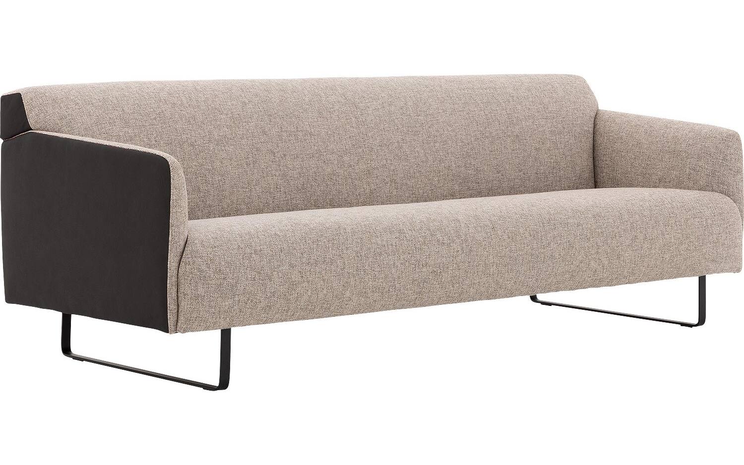 Goossens Excellent Bank Montreal antraciet, leer, 4-zits, modern design - 8718823140187