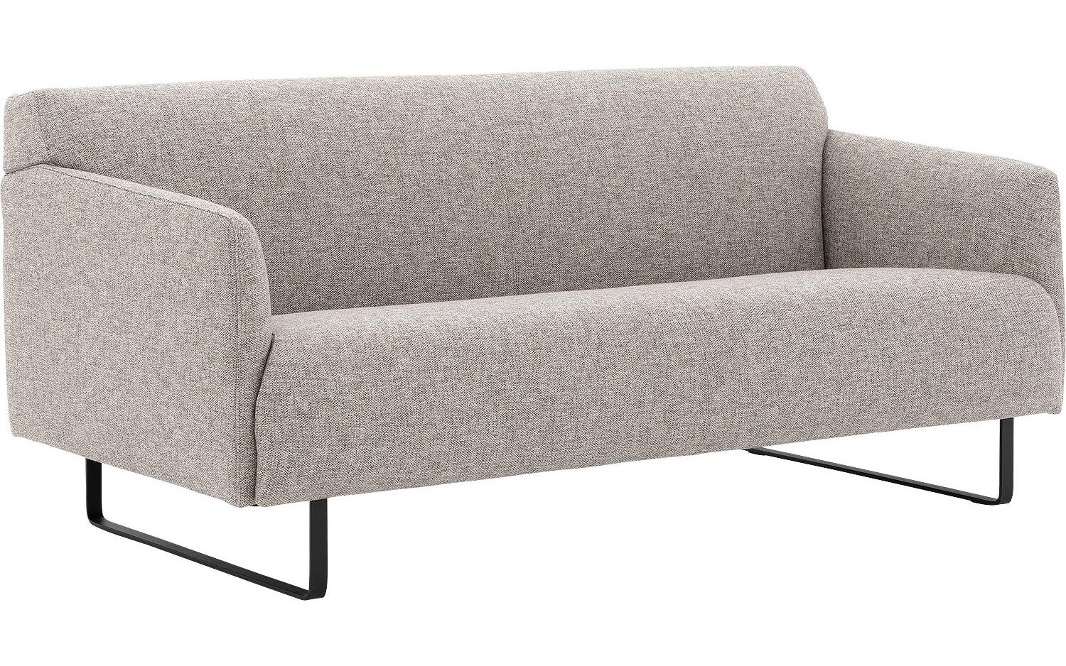 Goossens Excellent Bank Montreal lichtgrijs, stof, 2-zits, modern design - 8718823140033