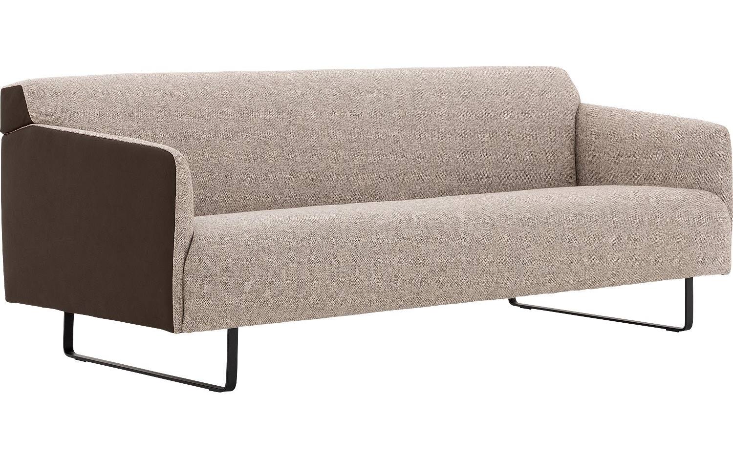 Goossens Excellent Bank Montreal bruin, leer, 3-zits, modern design - 8718823139853