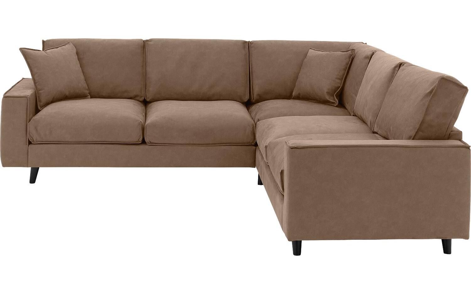 Goossens Bank Jonas bruin, micro leer, 2,5-zits, urban industrieel - 8718823146684