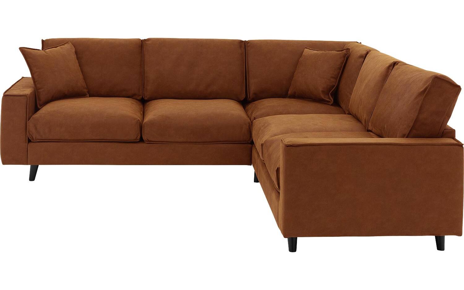 Goossens Bank Jonas cognac, micro leer, 2,5-zits, urban industrieel - 8718823146660