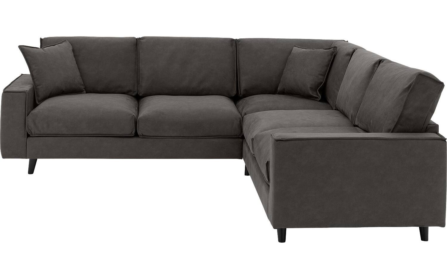 Goossens Bank Jonas grijs, micro leer, 2,5-zits, urban industrieel - 8718823146677