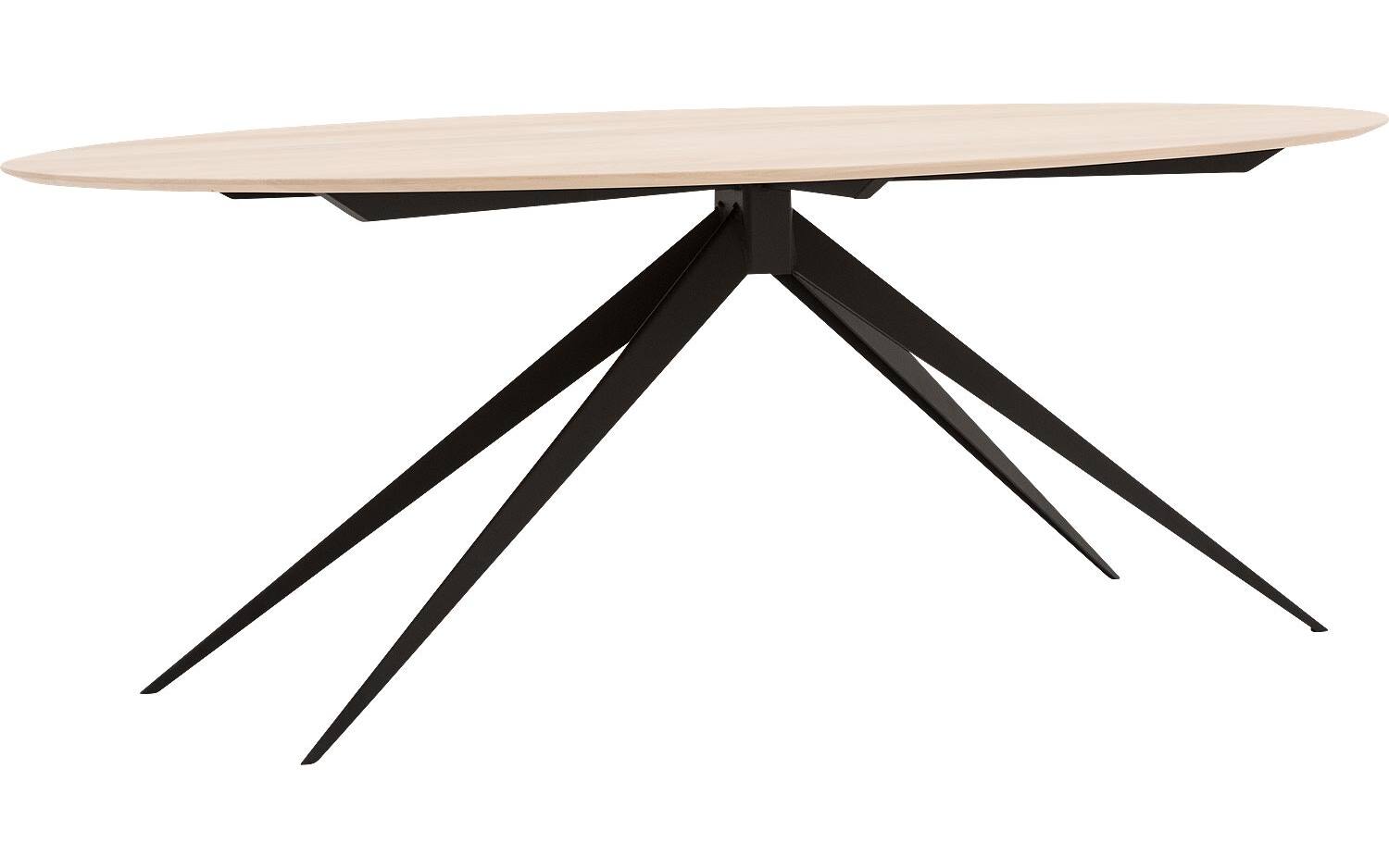 Goossens Excellent Eettafel Ferris, Ovaal 200 x 110 cm - 8718823147148