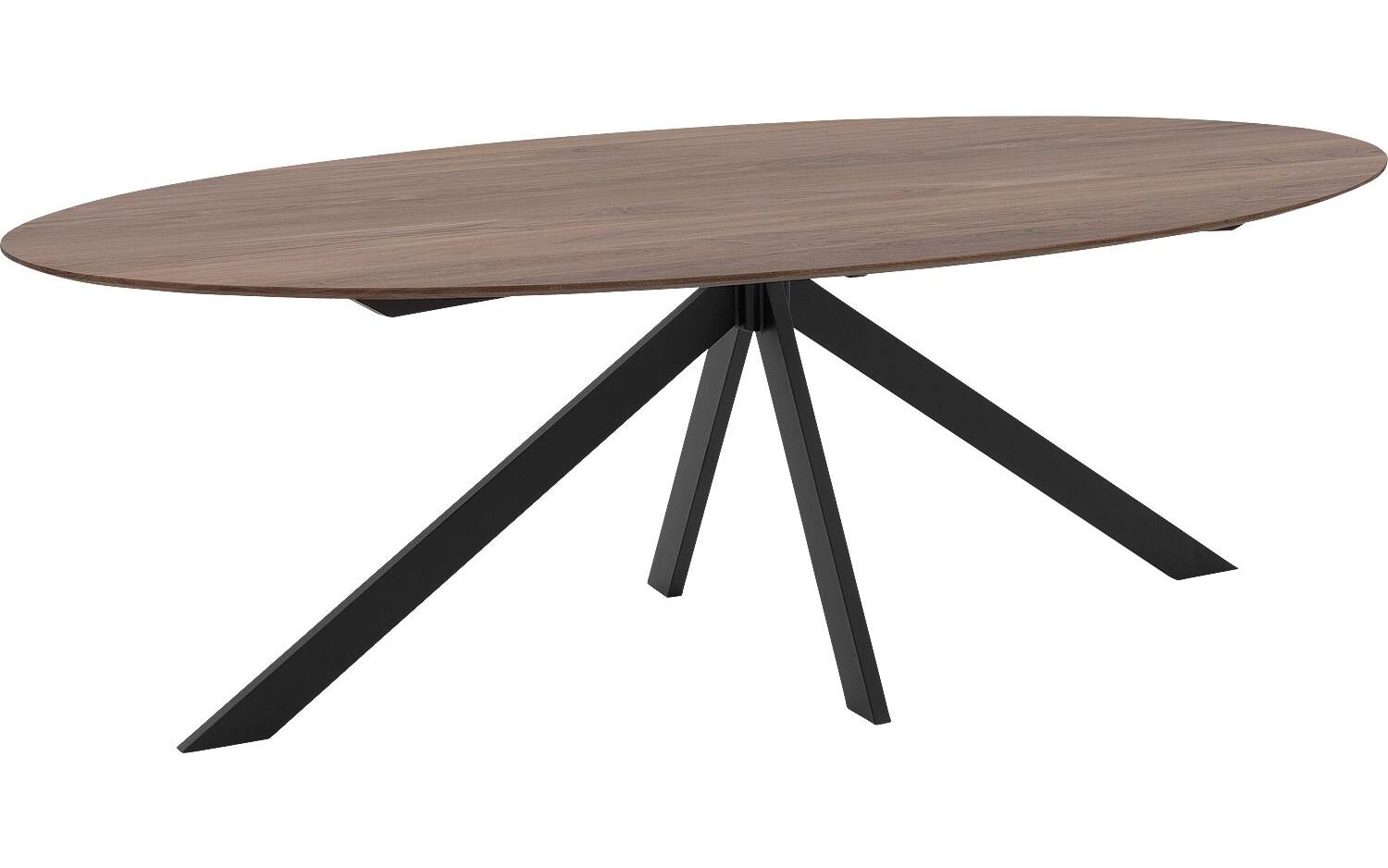 Goossens Excellent Eettafel Ferris Piramide Poot, Ovaal 240 x 130 cm - 8718823144949