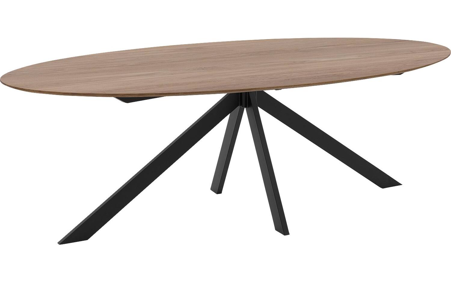 Goossens Excellent Eettafel Ferris Piramide Poot, Ovaal 240 x 130 cm - 8718823145014