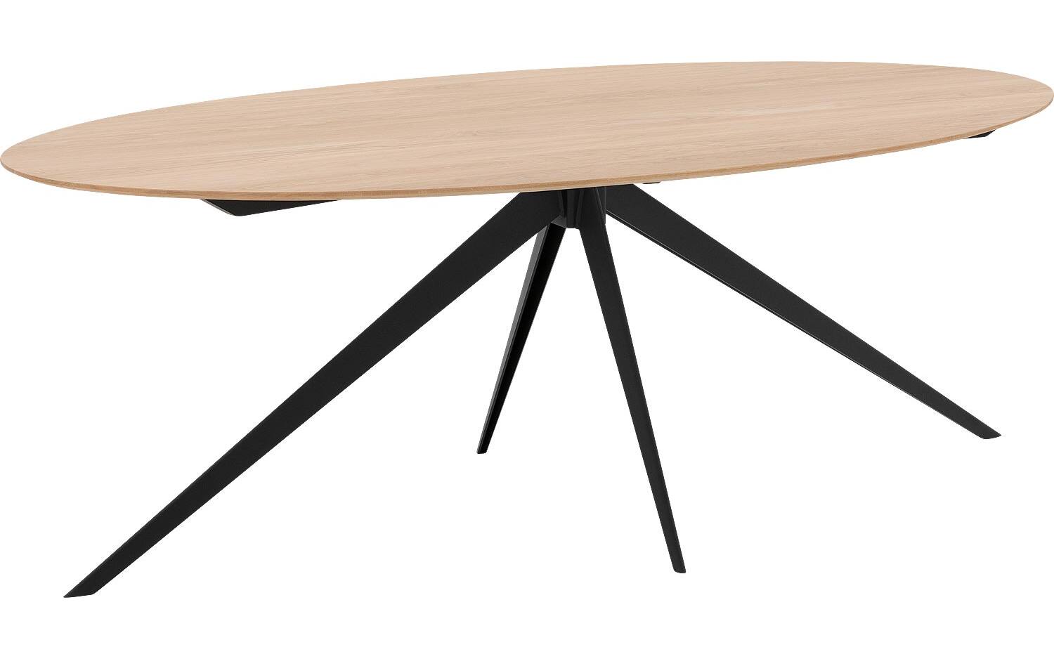 Goossens Excellent Eettafel Ferris Piramide Poot, Ovaal 180 x 110 cm - 8718823145540