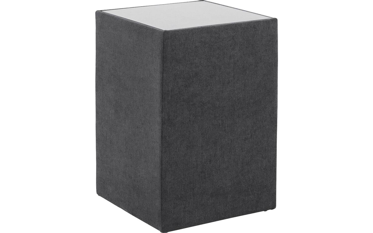 Goossens Hocker Nomade Toendra, Hocker met inleg glasblad - 8718823197358