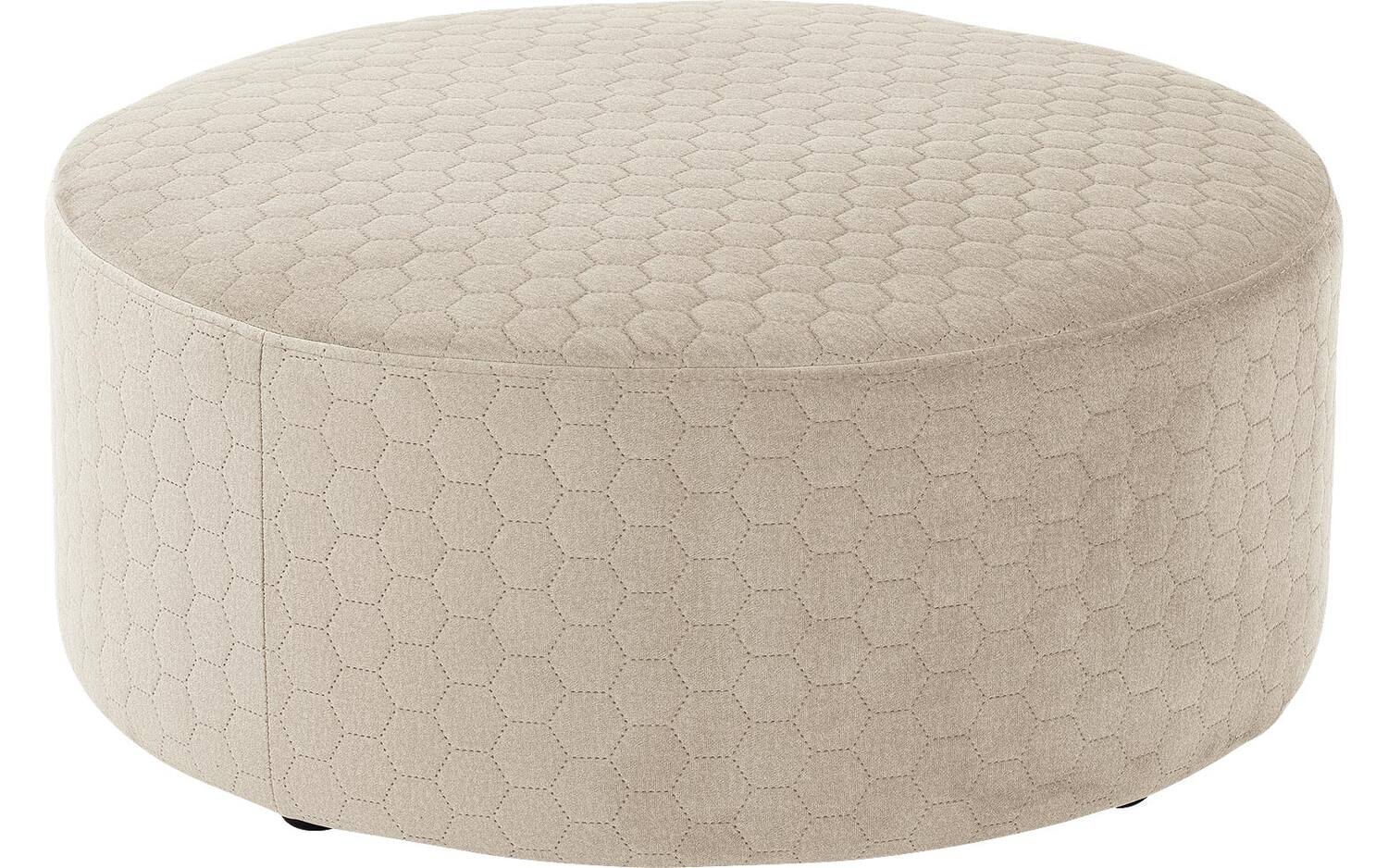 Goossens Poef Arendal, Poef ø 70 cm - 30 cm hoog - 8718823166071