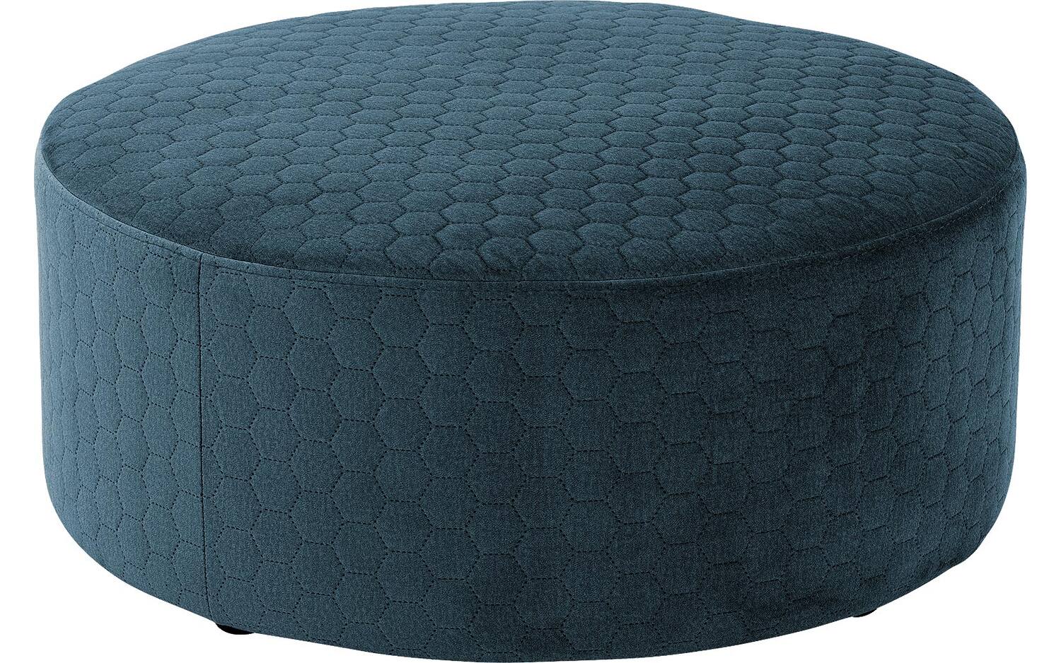 Goossens Poef Arendal, Poef ø 70 cm - 30 cm hoog - 8718823166132