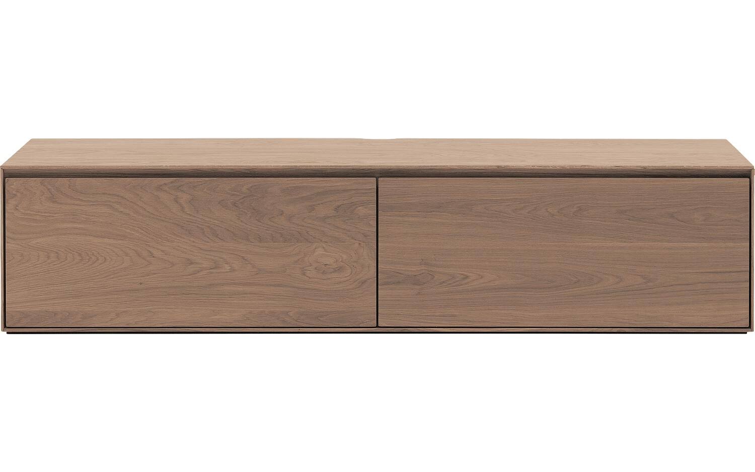 Goossens Excellent Tv Meubel Vic, 2 kleppen met kabeldoorvoer in bovenblad - 8718823172959