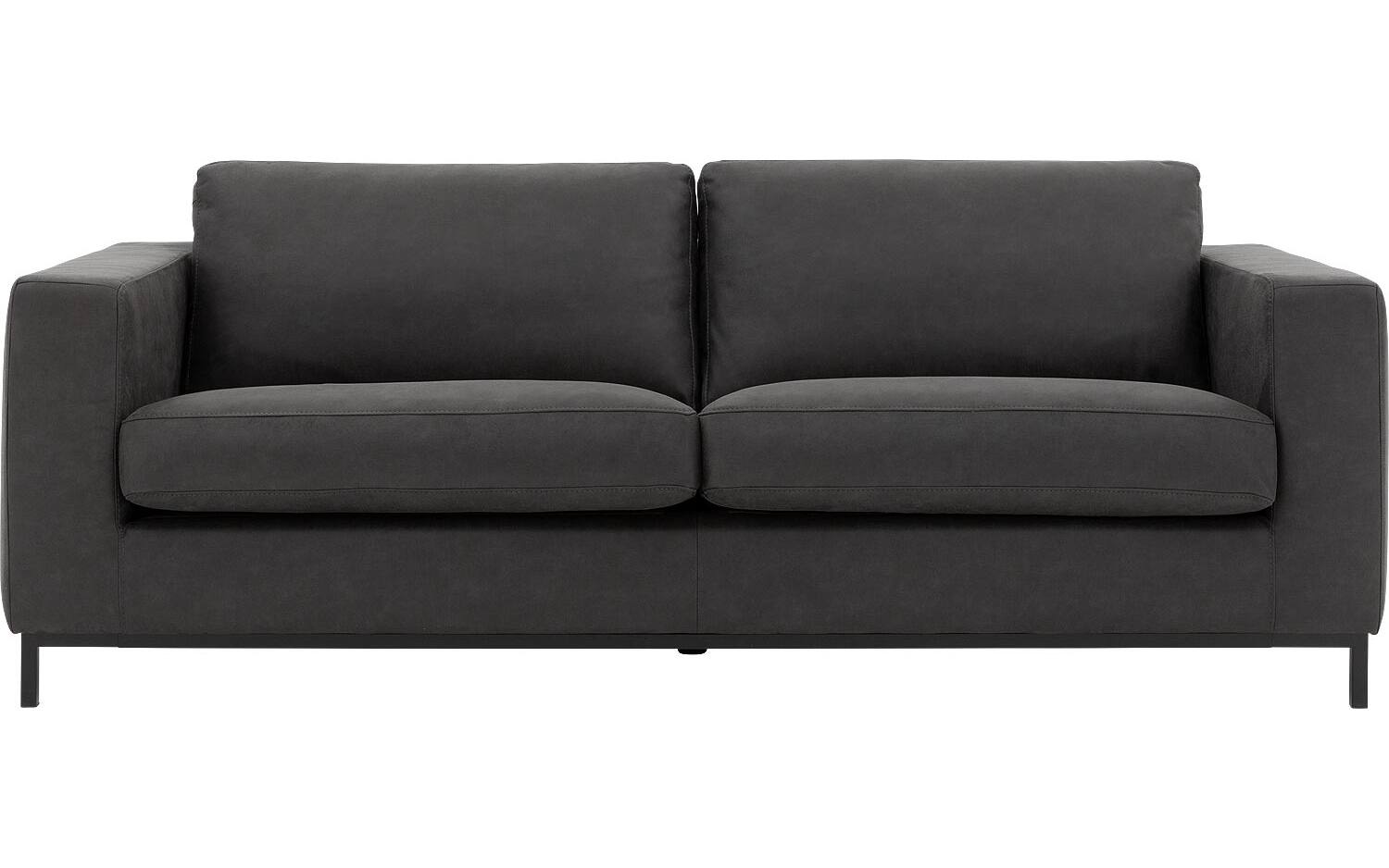 Goossens Bank Maxima grijs, micro leer, 2-zits, elegant chic - 8718823227970