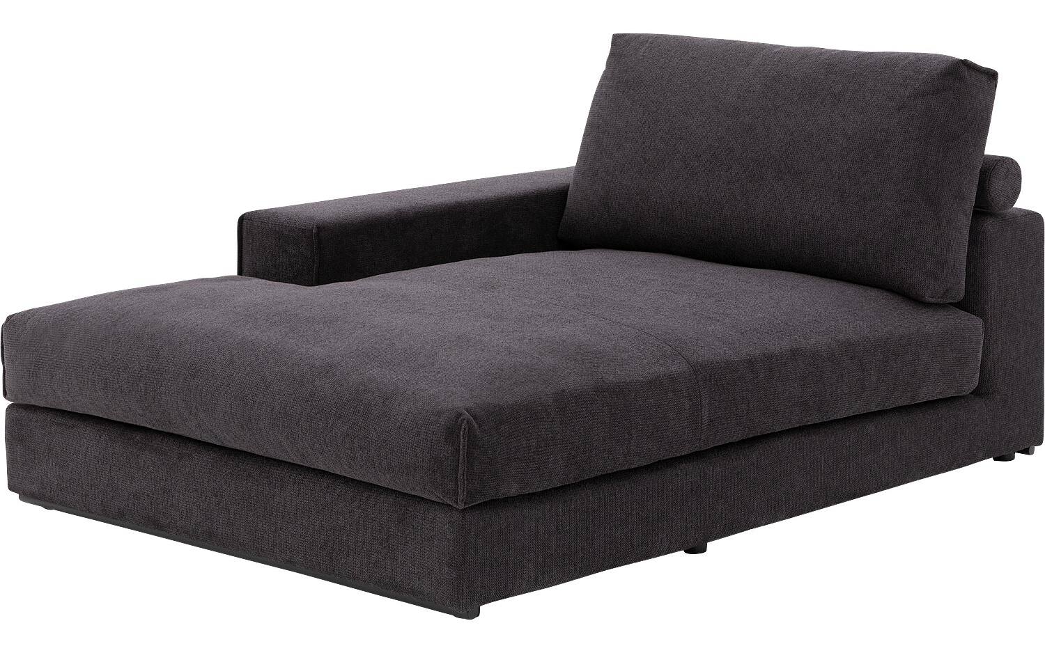 Goossens Excellent Hoekbank Lotus zwart, stof, stijlvol landelijk - 8718823185584