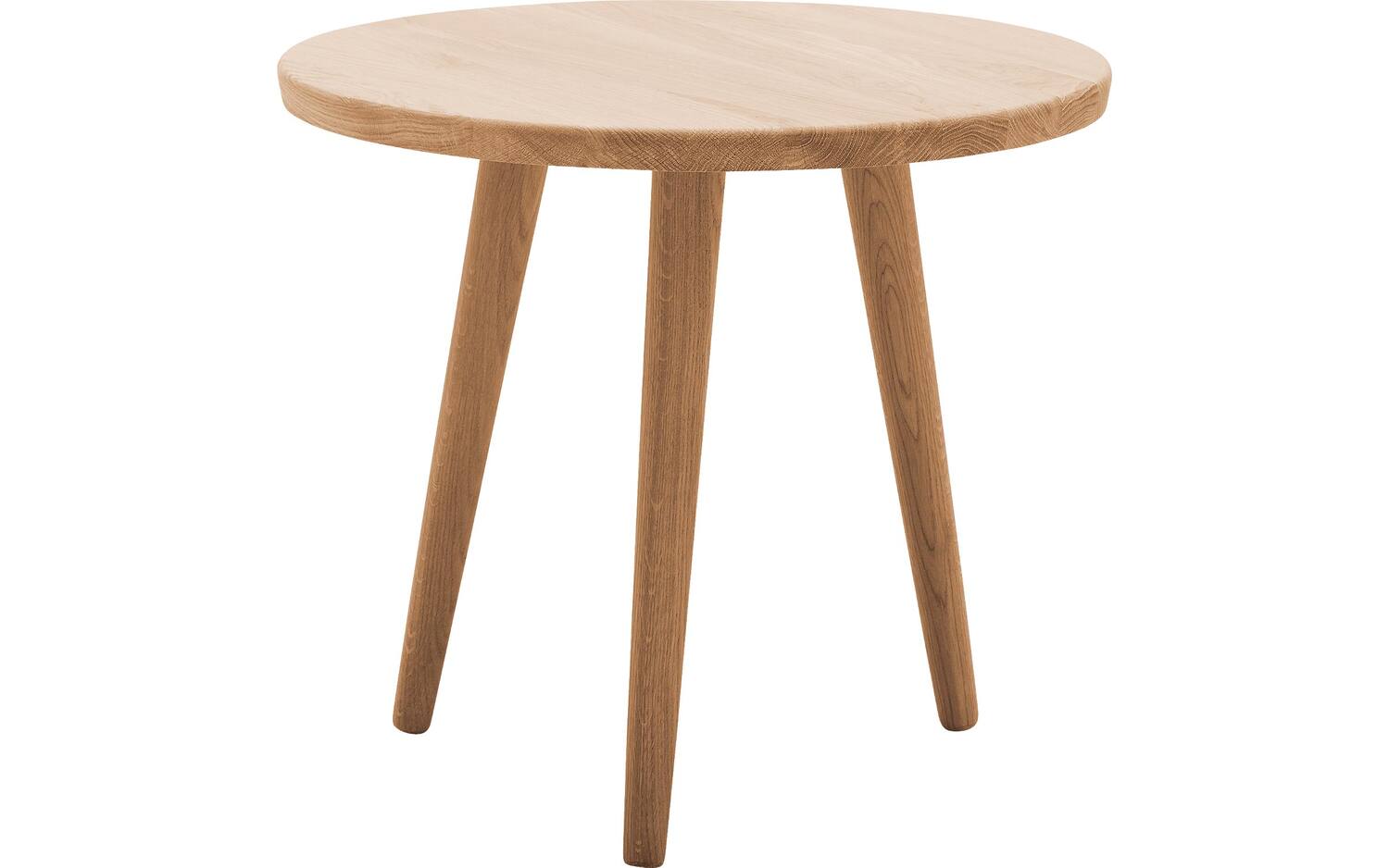 Goossens Hoektafel Bjarte, hout eiken blank, stijlvol landelijk, 50 x 45 x 50 cm - 8718823177572