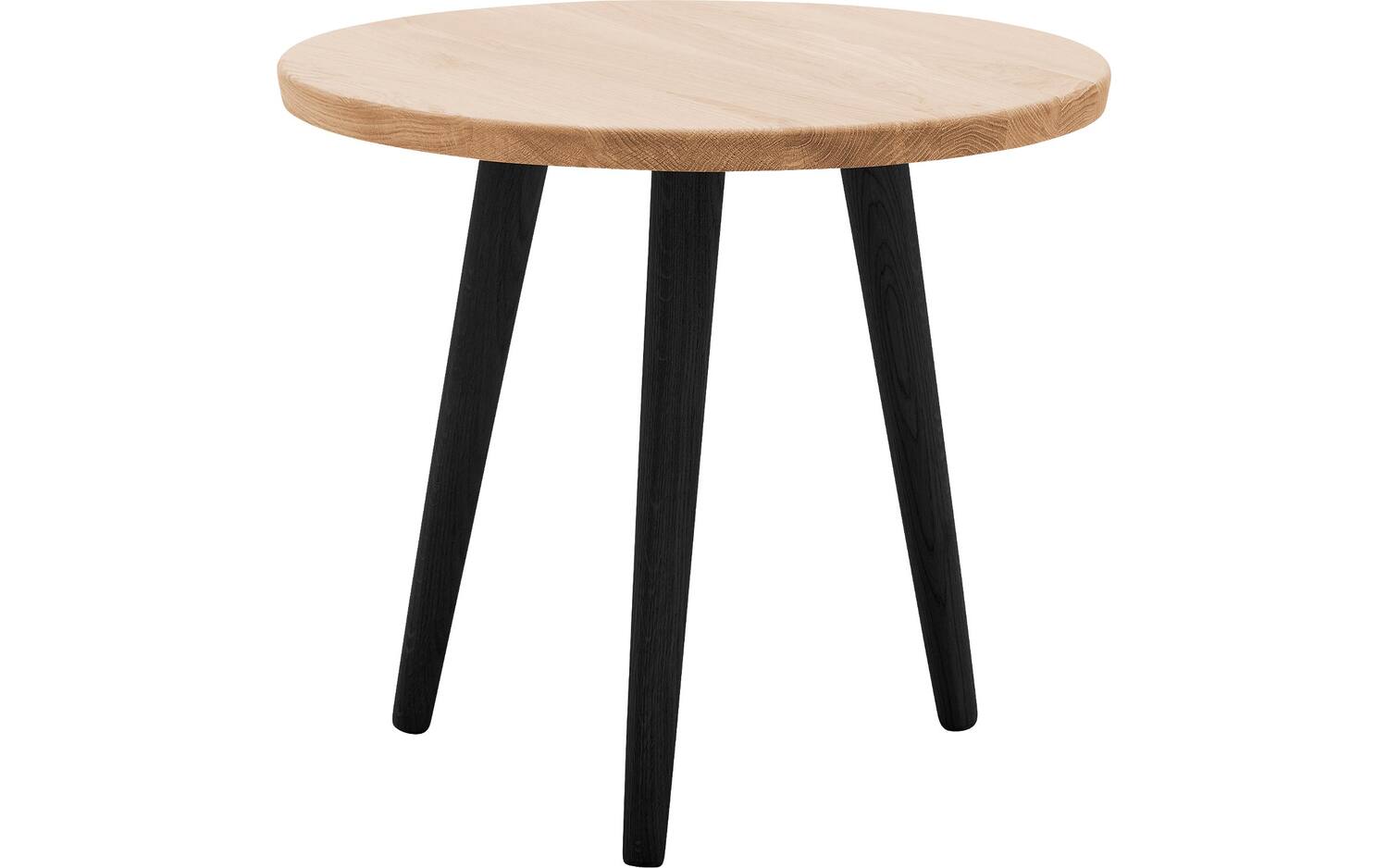 Goossens Hoektafel Bjarte, hout eiken blank, stijlvol landelijk, 50 x 45 x 50 cm - 8718823177589