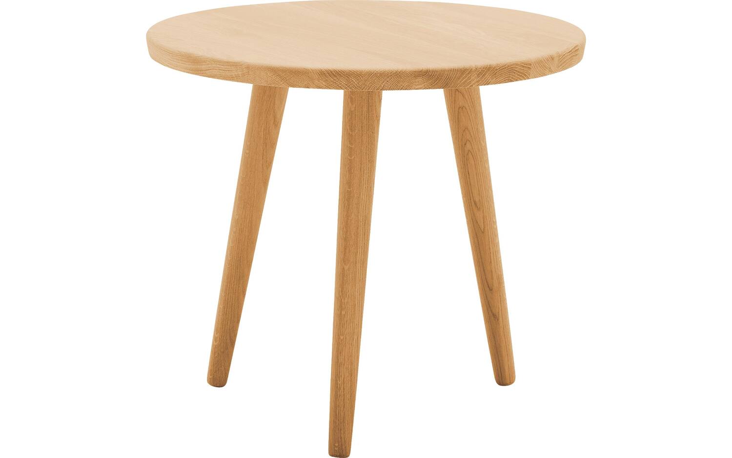 Goossens Hoektafel Bjarte, hout eiken blank, stijlvol landelijk, 50 x 45 x 50 cm - 8718823177596
