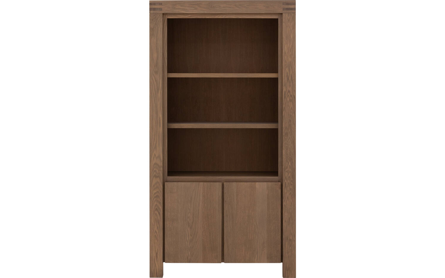 Goossens Boekenkast Clear, 100 cm breed, 2 deuren, 3 open vakken