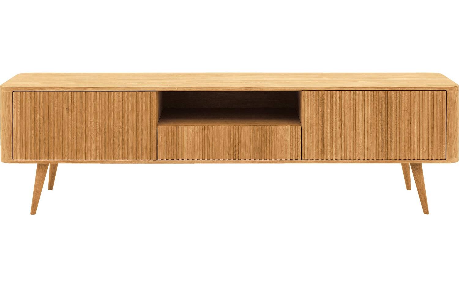 Goossens Tv Meubel Seppe, 2 deuren 1 lade 1 open vak 180 cm breed - 8718823183887