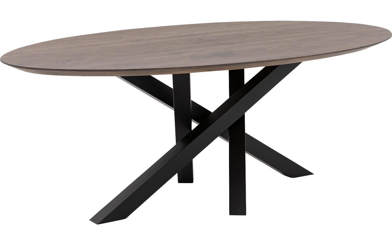 Goossens Excellent Eettafel Mente, Ovaal 220 x 120 cm - 8718823188059