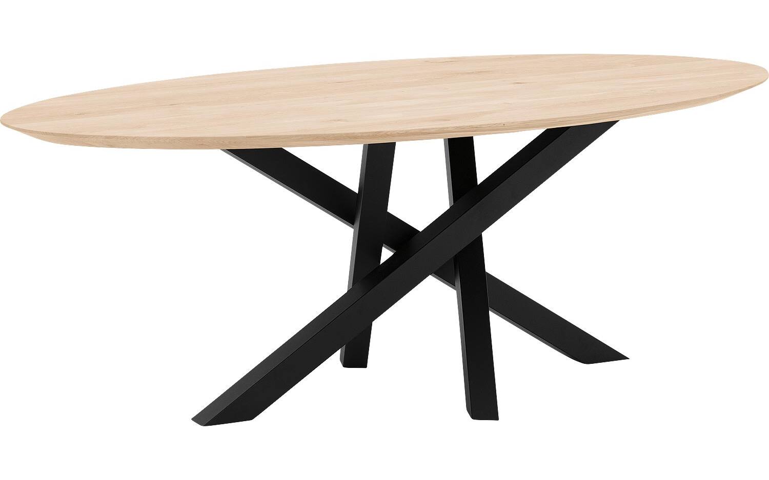 Goossens Excellent Eettafel Mente, Ovaal 220 x 120 cm - 8718823191707