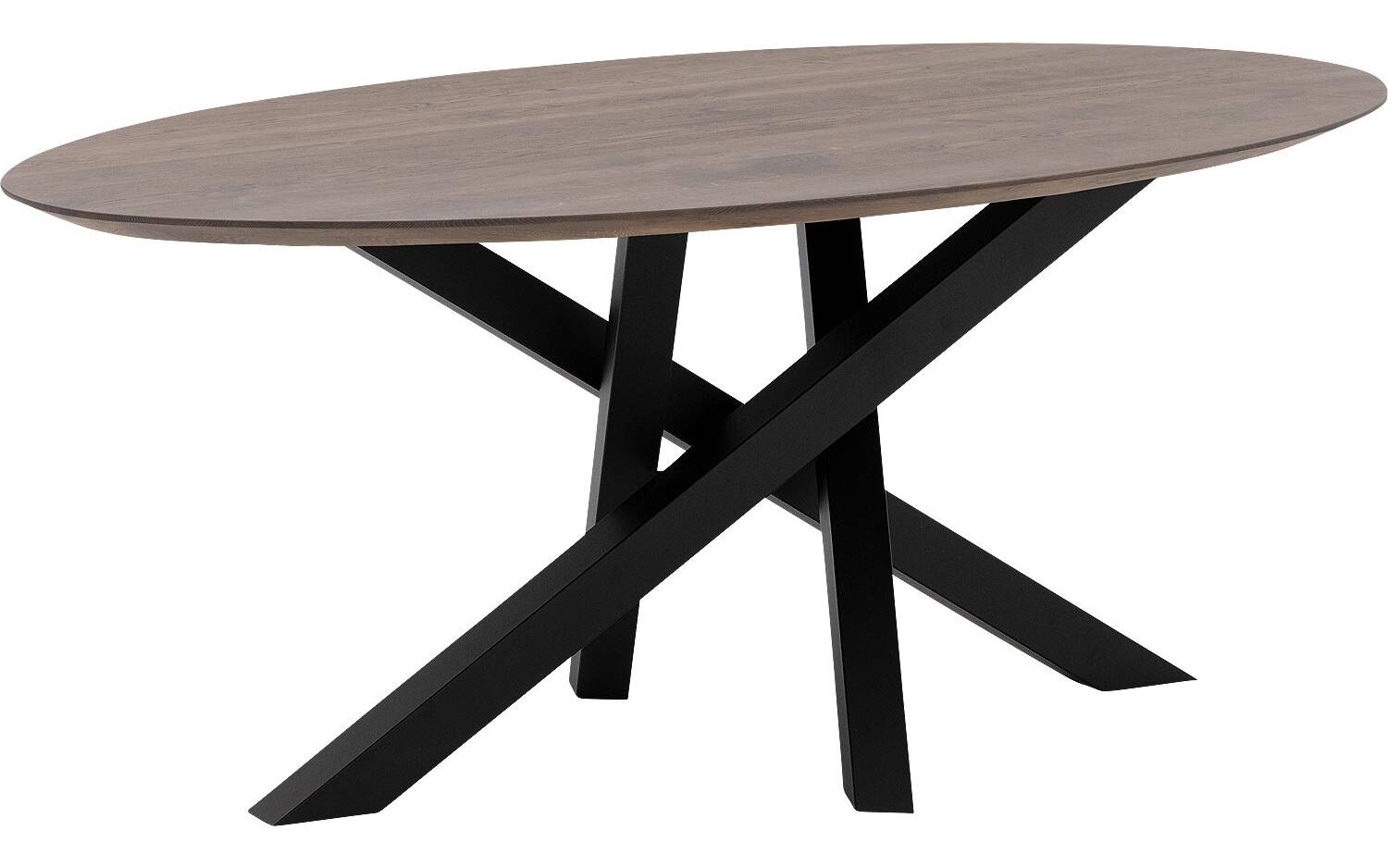 Goossens Excellent Eettafel Mente, Ovaal 180 x 100 cm - 8718823188134