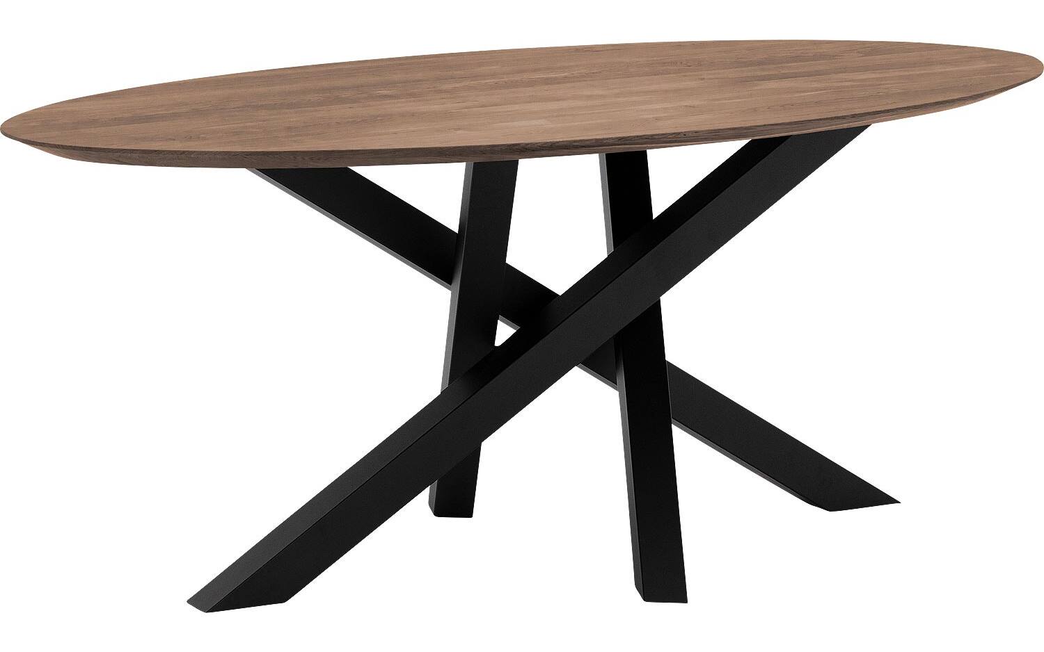 Goossens Excellent Eettafel Mente, Ovaal 180 x 100 cm - 8718823192049