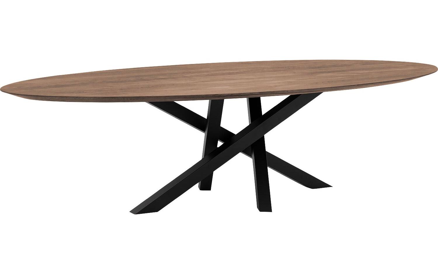 Goossens Excellent Eettafel Mente, Ovaal 300 x 130 cm - 8718823192155