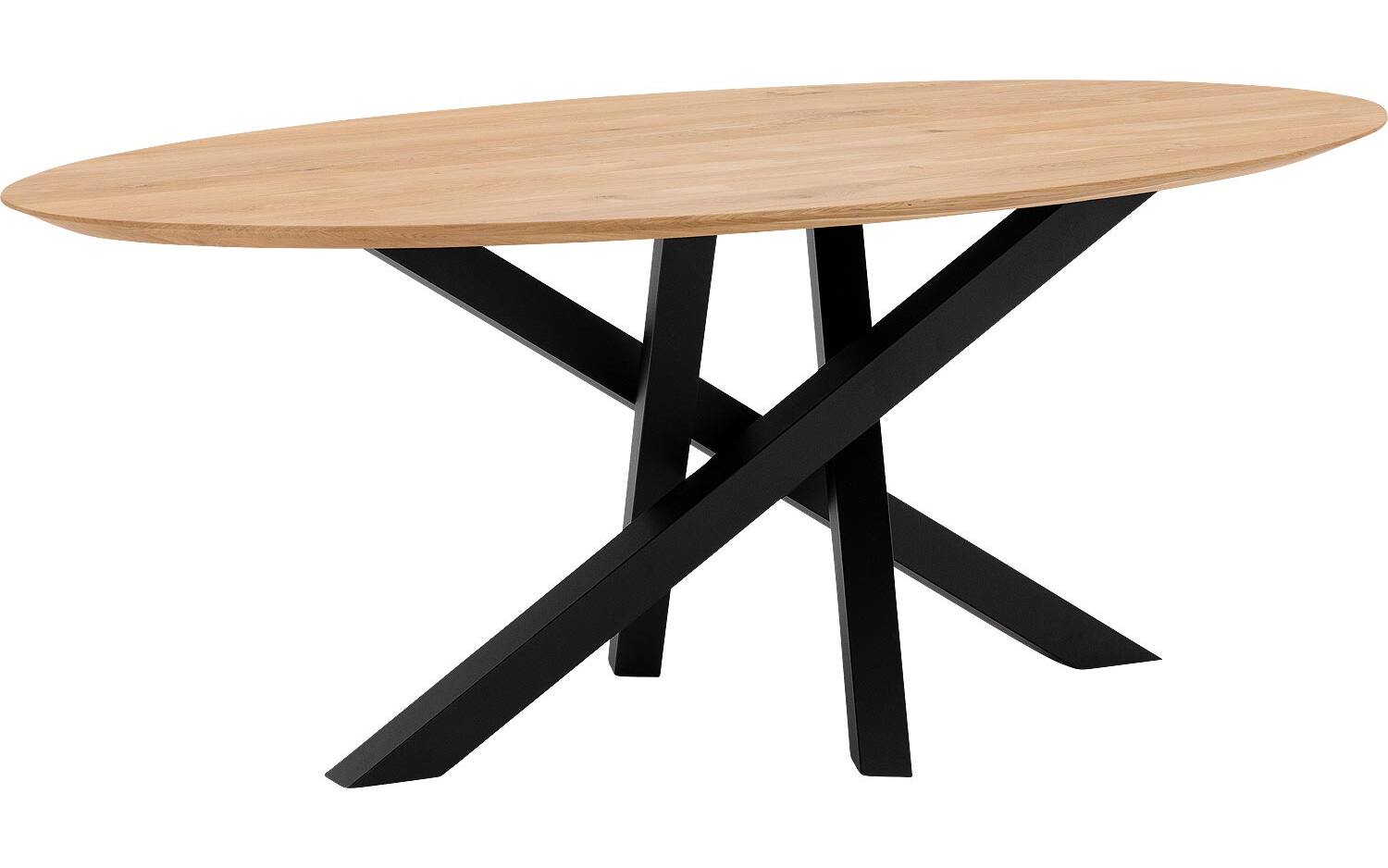 Goossens Excellent Eettafel Mente, Ovaal 200 x 110 cm - 8718823187519