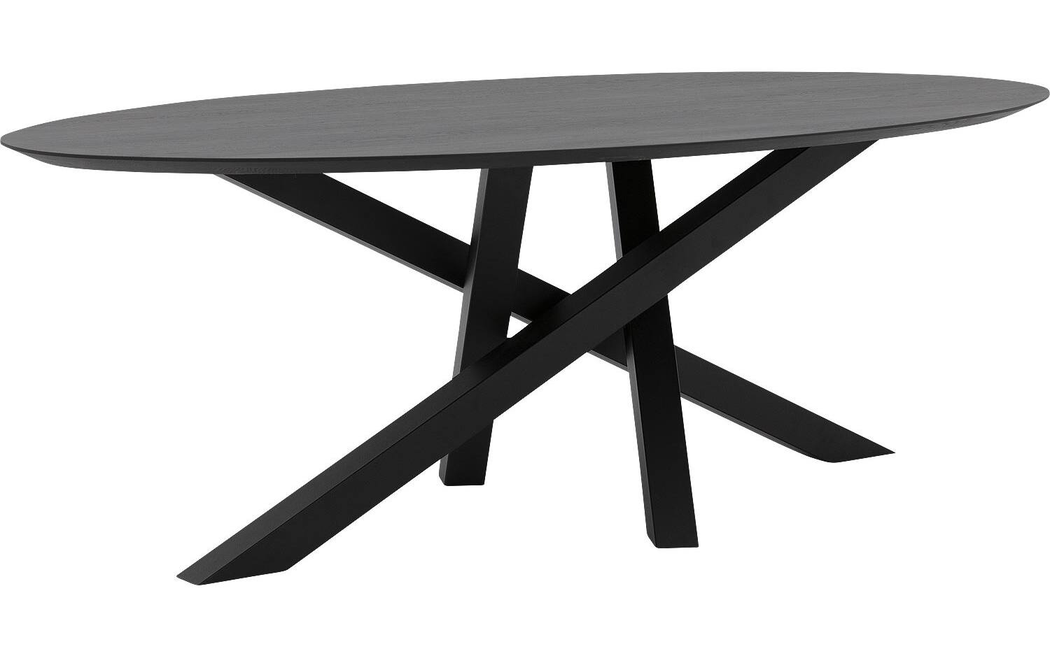 Goossens Excellent Eettafel Mente, Ovaal 200 x 110 cm - 8718823192735