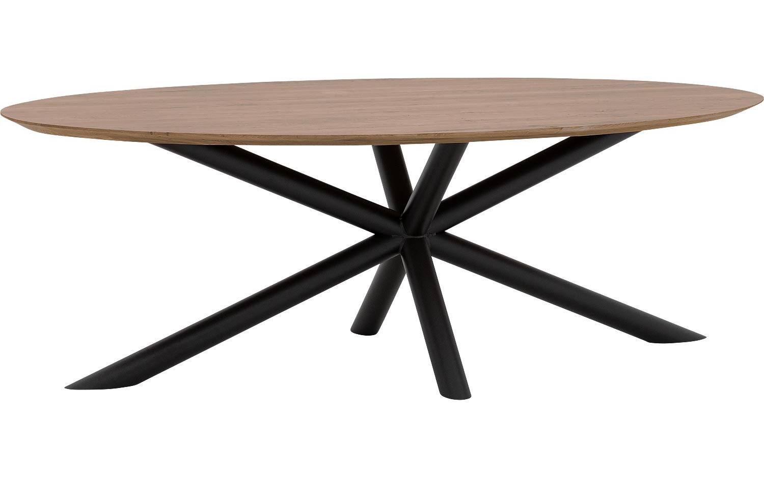 Goossens Excellent Eettafel Gs-1302, Ovaal 220 x 120 cm - 8718823194586