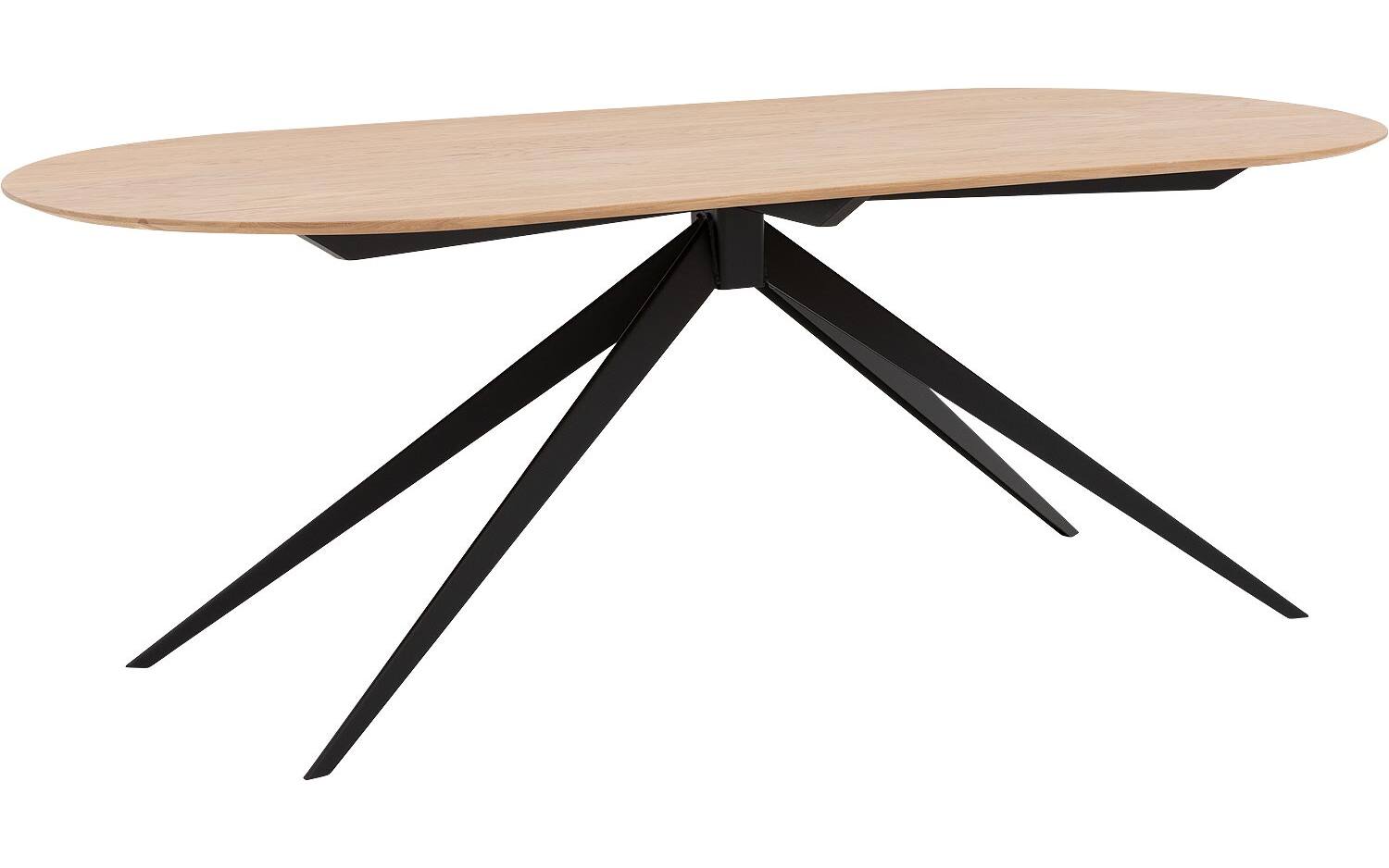 Goossens Excellent Eettafel Floyd, Semi rond 220 x 100 cm - 8718823191028