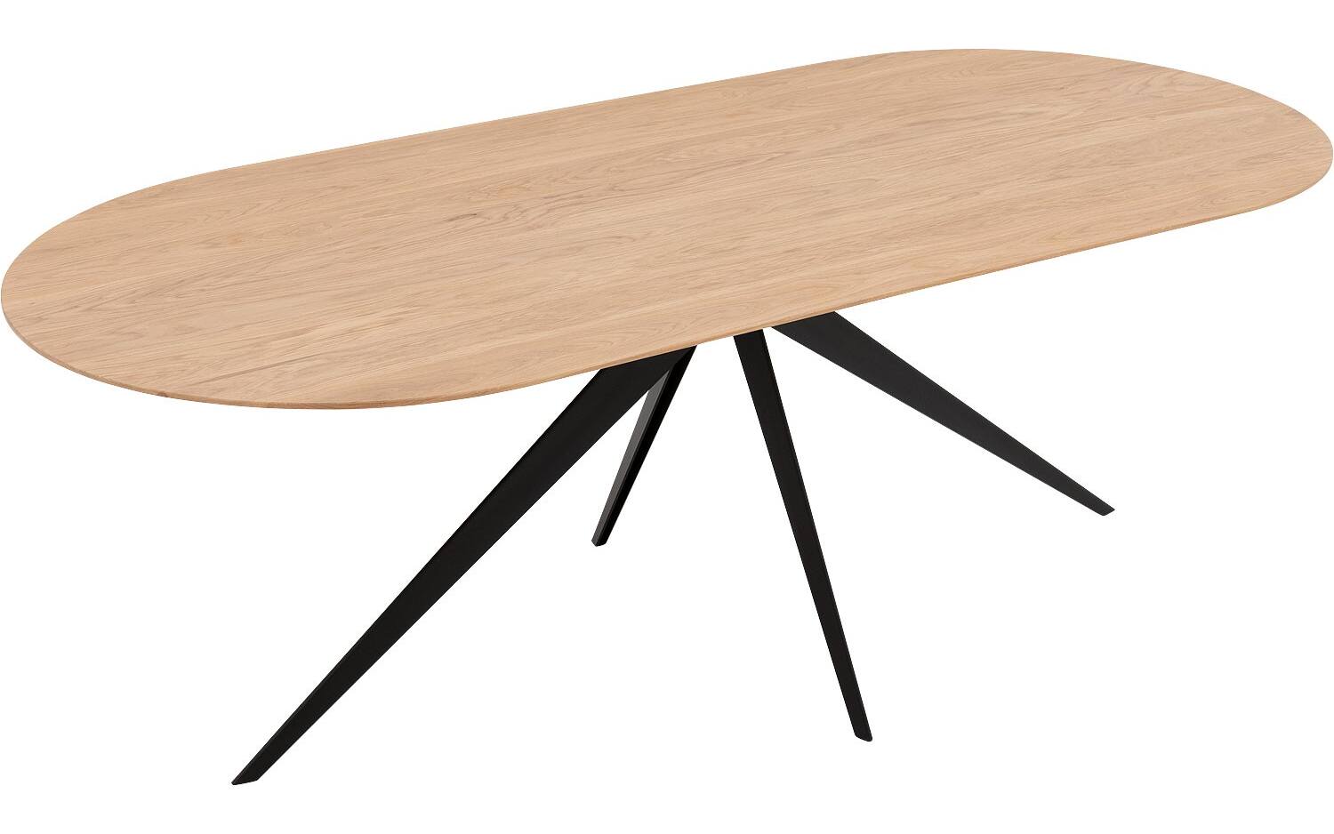 Goossens Excellent Eettafel Floyd, Semi rond 180 x 100 cm - 8718823191189