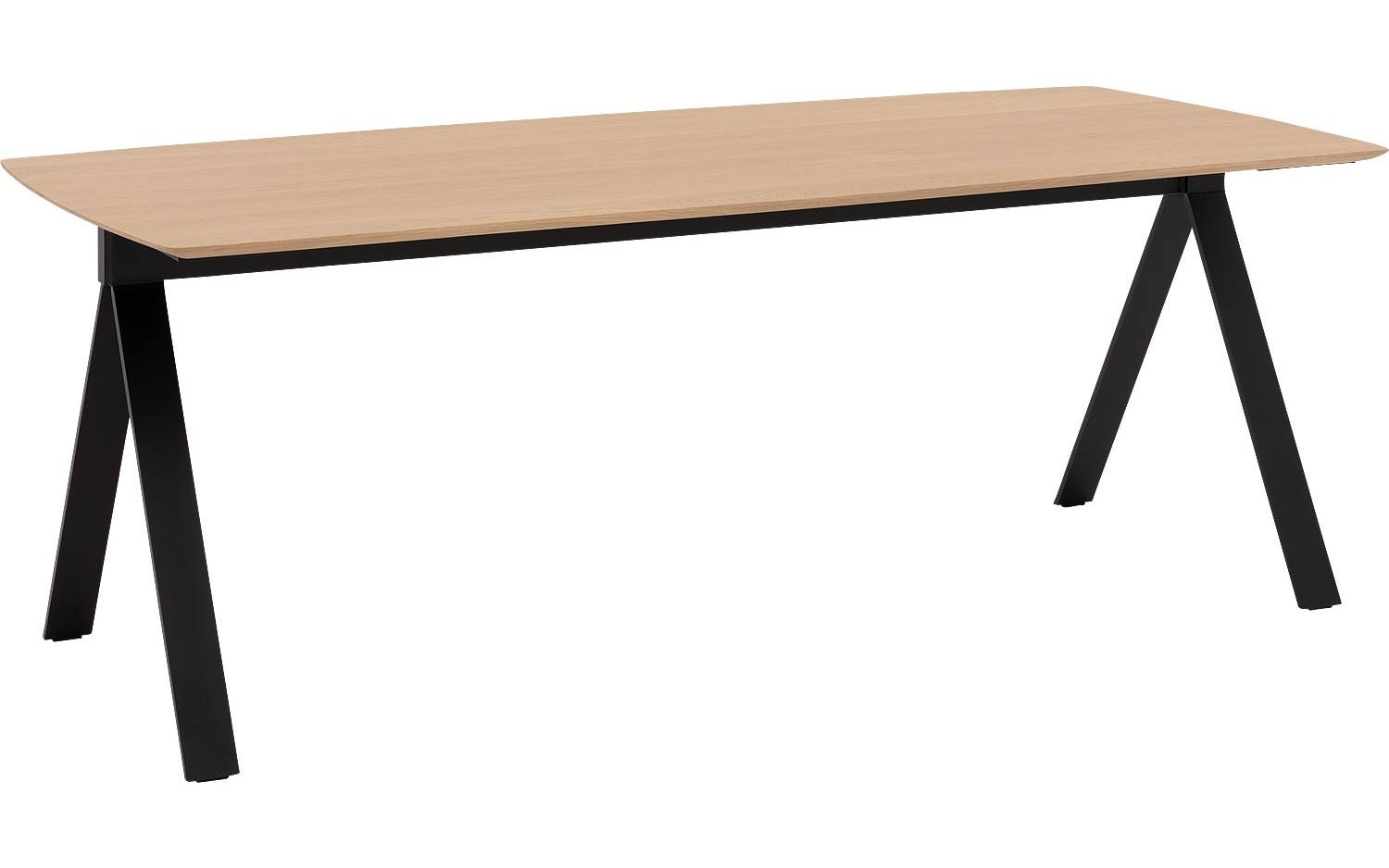 Goossens Excellent Eettafel Floyd, Semi rechthoekig 220 x 100 cm - 8718823200645