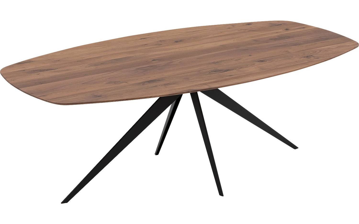 Goossens Excellent Eettafel Floyd, Semi ovaal 220 x 120 cm - 8718823211160